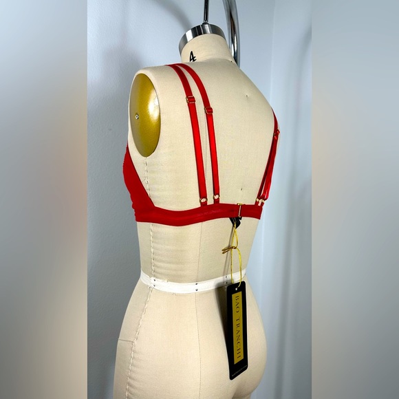 Bao Tranchi “Love Triangle Bra” Red - Picture 4 of 4